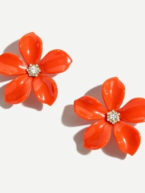 NEW J. Crew Acetate Floral Earrings